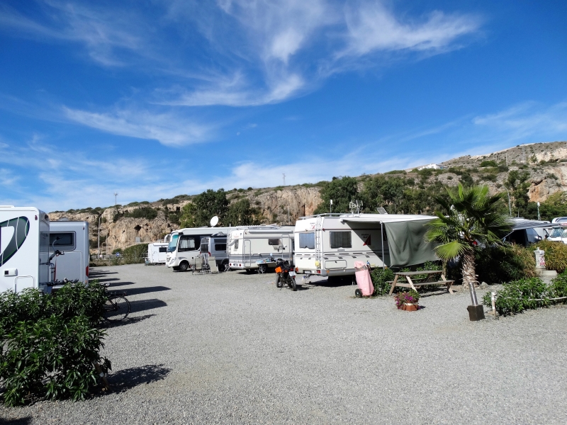Campers op camperplaats Málaga