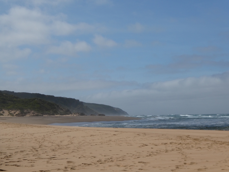 Kampeertrip langs de zuidkust van Australië - de oceaan bij Princetown