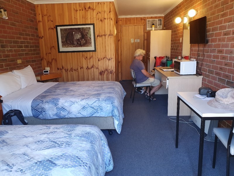 Onze motelkamer in Grampians National Park
