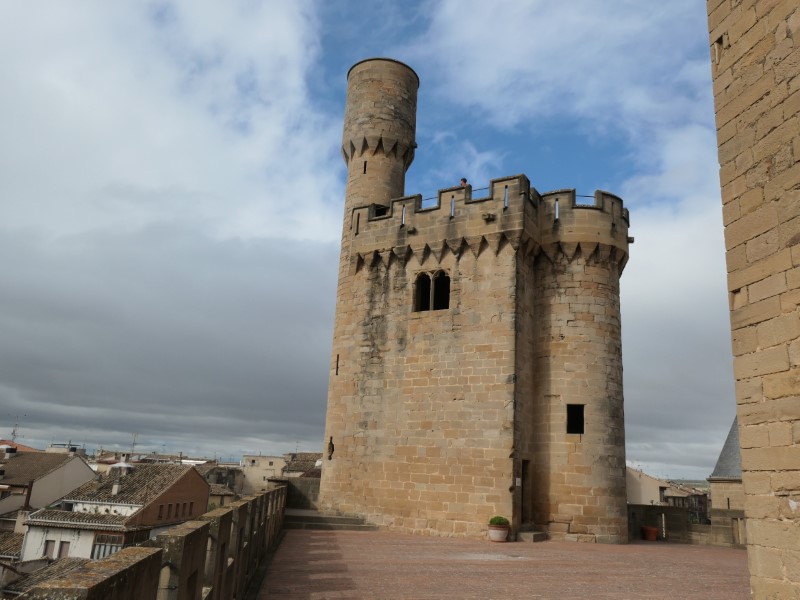 Eén van de vele torens van het Palacio Real de Olite