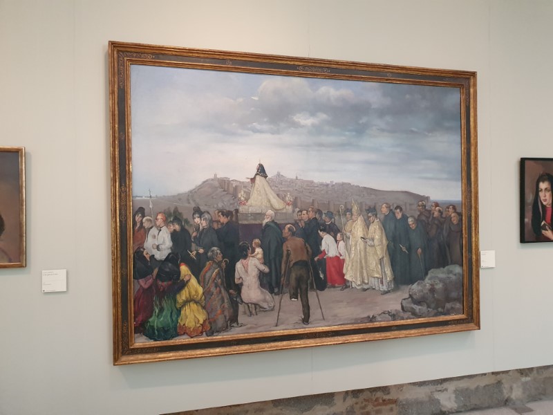 Ávila en de inwoners staan op veel van Caprotti's schilderijen. 
