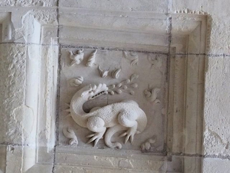 Detail in het kasteel van Chambord