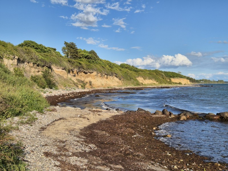 Strandje en kliffen bij Korsør