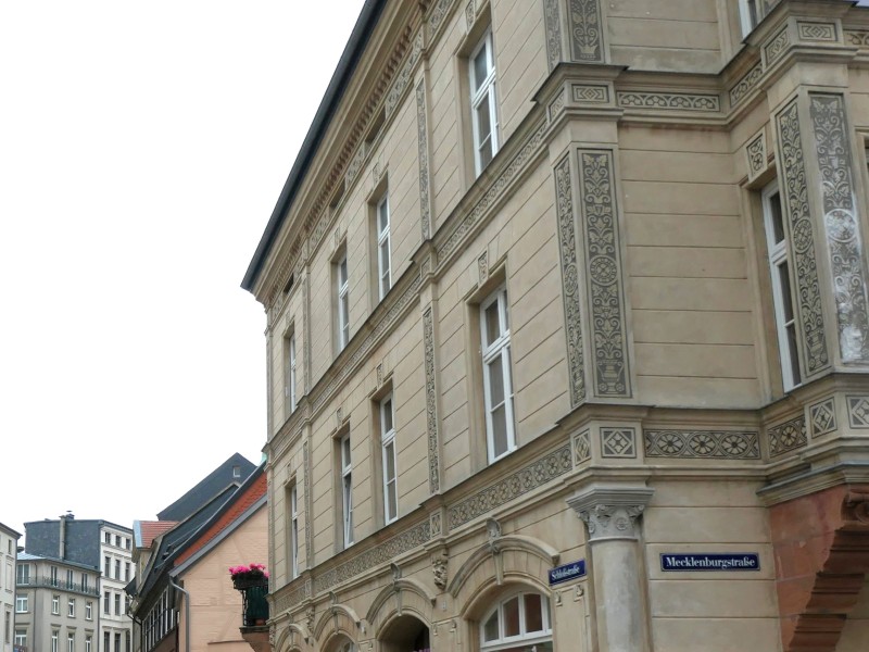 Sjieke gevel in Schwerin