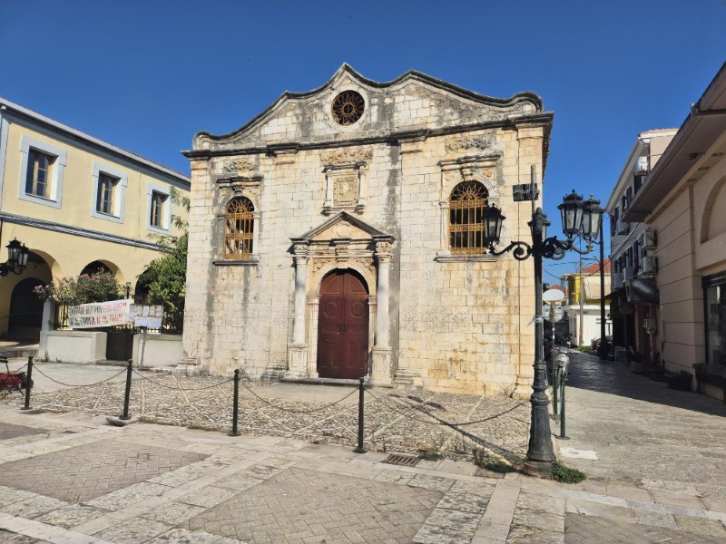 Oud kerkje in Lefkada-stad